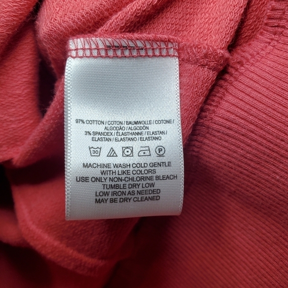 ANTHROPOLOGIE label SATURDAY SUNDAY coral hoodie Sz M - Picture 11 of 16